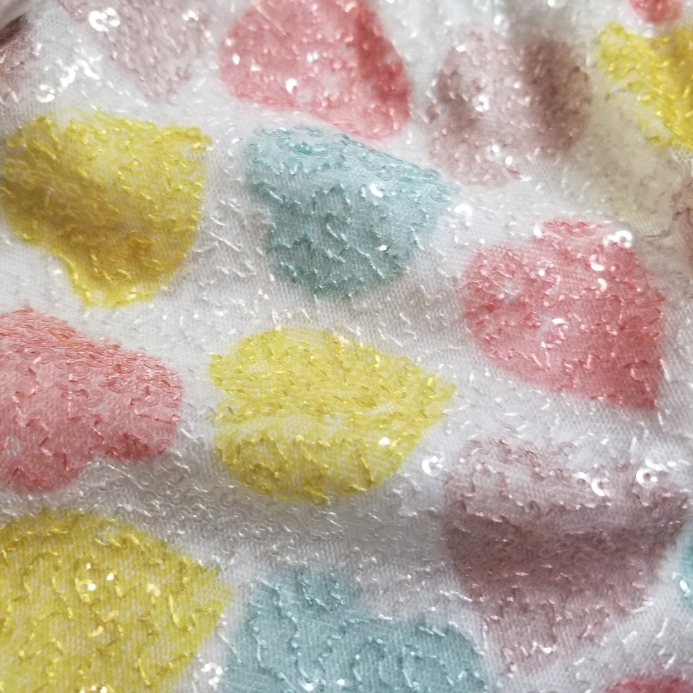 VS Sequin pastel heart retro lounge shorts - Picture 4 of 9